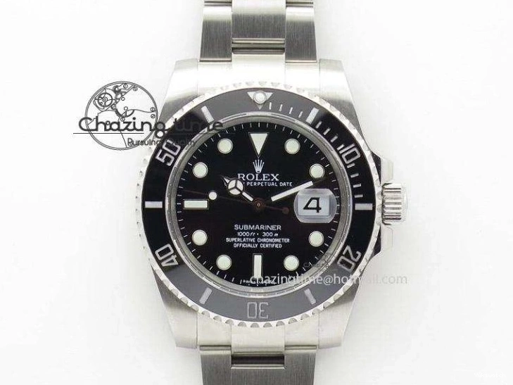 200m 660ft A2836 Nylon On Black Submariner Dial Vintage SS Strap Date No 0123